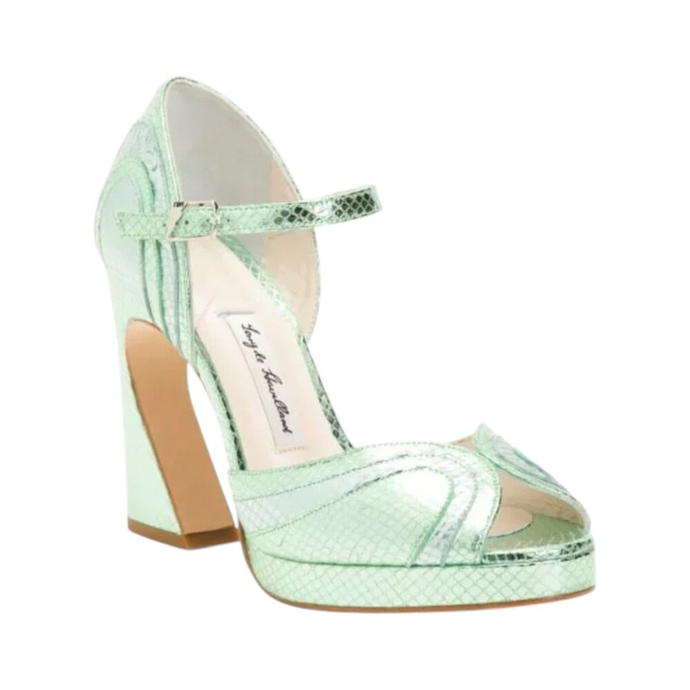TERRY DE HAVILLAND Made In Spain Patent Leather Lilita Heels